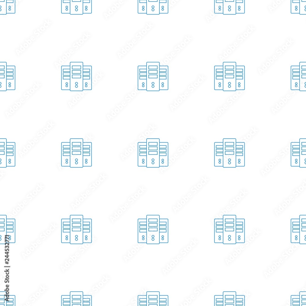 Poster server icon pattern seamless white background