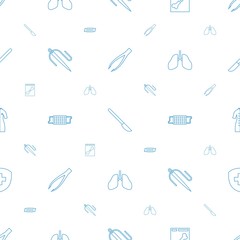 surgery icons pattern seamless white background