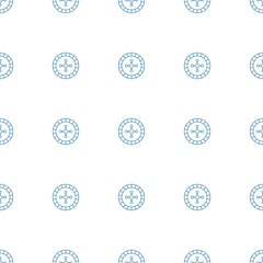 Roulette icon pattern seamless white background