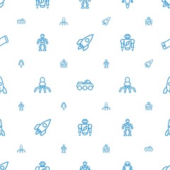 future icons pattern seamless white background