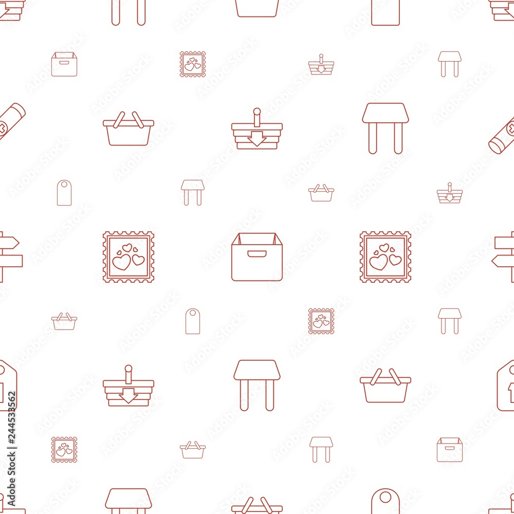 Canvas Prints empty icons pattern seamless white background