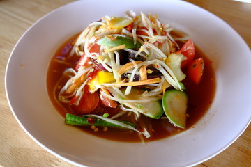 Thai papaya salad