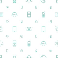 contact icons pattern seamless white background