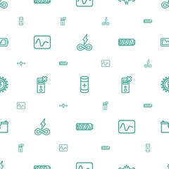 battery icons pattern seamless white background