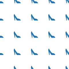 Obraz premium woman shoe icon pattern seamless white background
