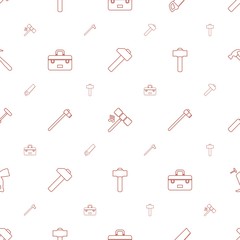 hammer icons pattern seamless white background
