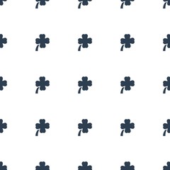 clover icon pattern seamless white background