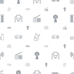 station icons pattern seamless white background