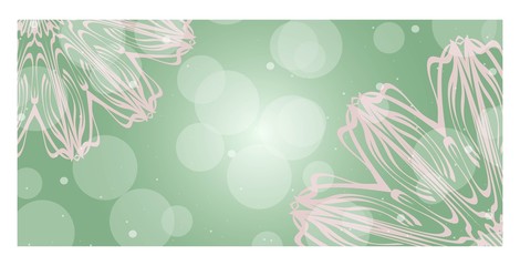 Design Template Invitations, Flyers for a Yoga Studio with Floral Mandala Pattern. Vector. .