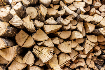 Fototapeta premium pile of wood