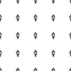 torch icon pattern seamless white background