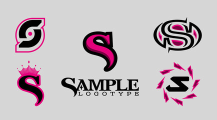 S Logo.S Letter Icon Design Vector Illustration.