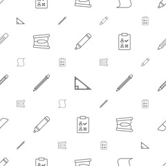 pencil icons pattern seamless white background