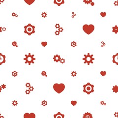 mechanism icons pattern seamless white background