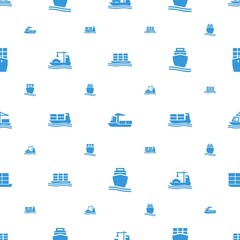 freighter icons pattern seamless white background