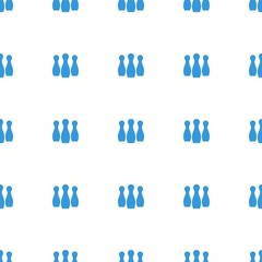 bowling icon pattern seamless white background