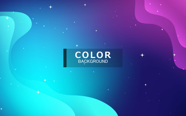 Fototapeta premium Modern fluid colors background. Trendy holographic gradient shape. Fluid background template.