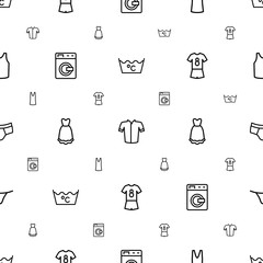clothes icons pattern seamless white background
