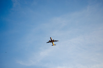 Fototapeta na wymiar Airplane in The Sky