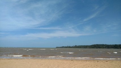 Beach in a clear day