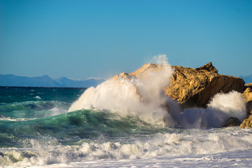 Kathisma beach in Lefkada Greece