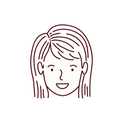 head of woman avatar character