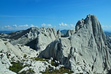 Obraz premium Croatia-view of the rocky city of Tulove Grede in the Velebit National Park
