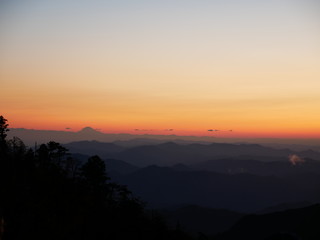 Mt. Fuji desiring from Odaigahara Hidagadake