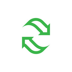 Obraz premium Refresh icon graphic design template vector