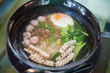 Thai noodles. Asian food,