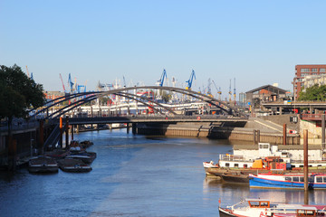 Fototapeta na wymiar View to Harbour City (HafenCity) Hamburg - Germany