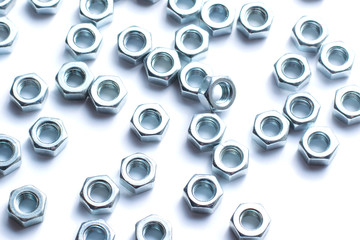 Nuts isolated on white background