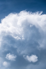 Sky and cloud background from airplane in daytime at Thailand