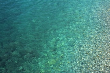 Fototapeta na wymiar Light blue sea