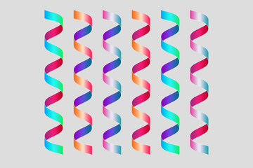 Colored decorative ribbons