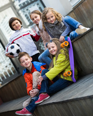 Portrait of junior school kids