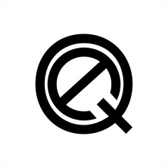 AQ, QA initials geometric company logo