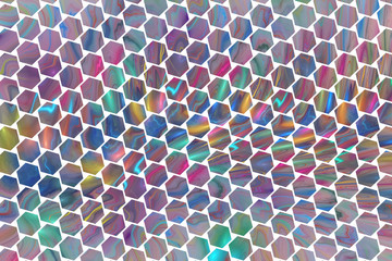 Abstract geometric background. Colorful blue and pink texture. Digital fractal art. 3d rendering.