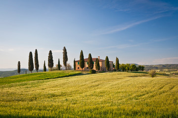 Val d'Orcia landscape, Siena province, Tuscany, Italy