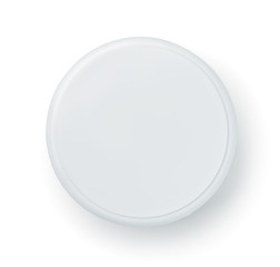 Top view of blank cosmetics jar