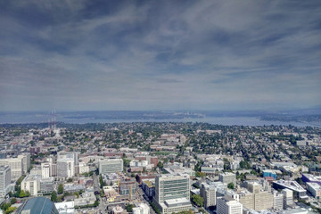 Seattle, USA - September 2, 2018: View of Seattle, Washington from Above.