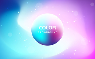 Abstract fluid gradient color background. Trendy liquid shape composition. Bright gradient color.