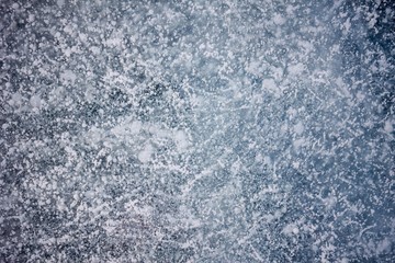 Ice, snow, winter.