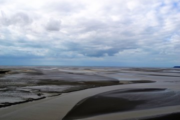 Fototapeta na wymiar low tide in brittany