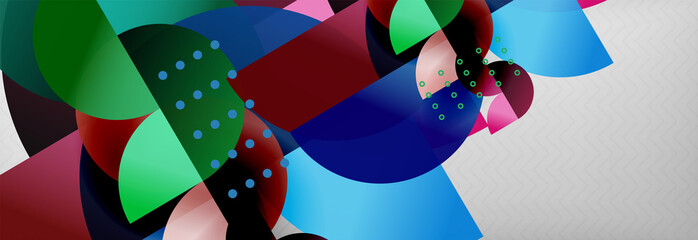 Abstract background, geometric circle composition