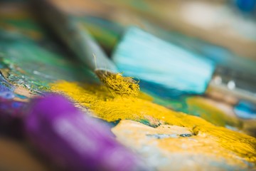 Obraz premium Paintbrushes on Palette