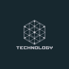 Technology logo design concept.