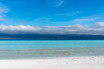 Lake Salda is in the southern province of Burdur’s Yeşilova district has been reputed as “Turkey’s Maldives” in recent years for its white beach and clear water.