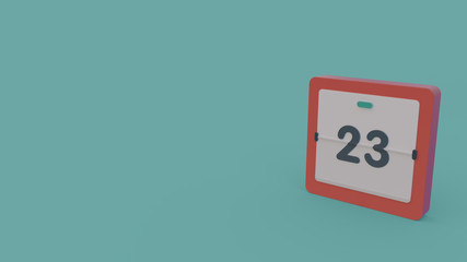 3d icon of calendar