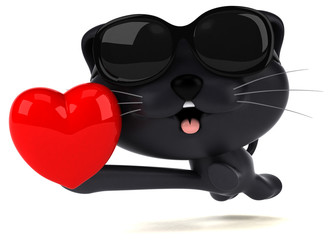 Fun cat - 3D Illustration